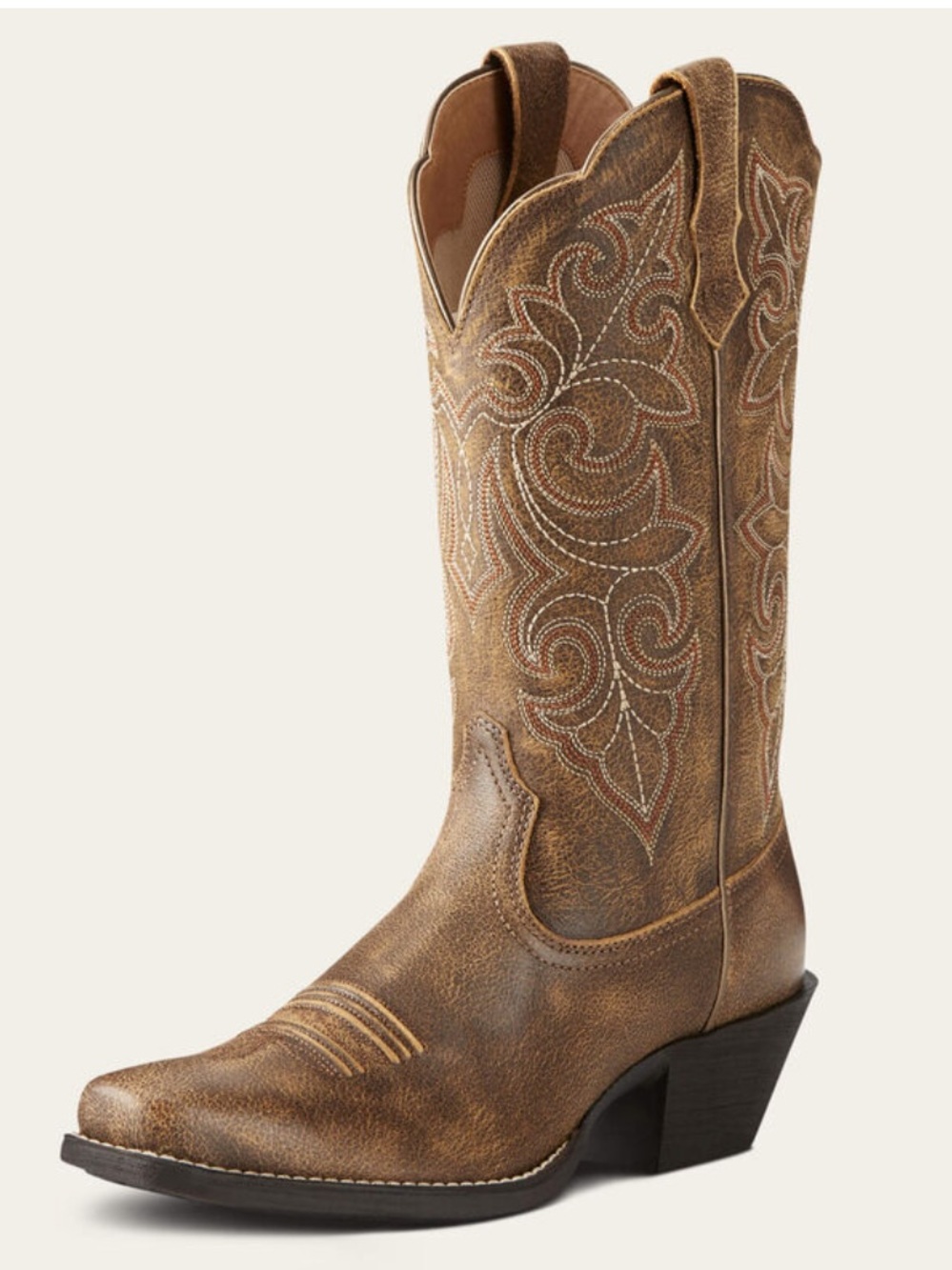 Ariat Round Up Square Toe Western Boot|Vintage Bomber|like new w/box women’s 7.5